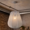 Brilagi - LED luster na sajli ARVEN 1xE27/8W/230V, prečnik 37 cm, siva