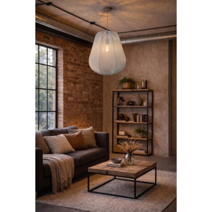 Brilagi - LED luster na sajli ARVEN 1xE27/8W/230V, prečnik 37 cm, siva