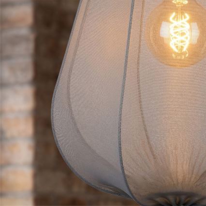 Brilagi - LED luster na sajli ARVEN 1xE27/8W/230V, prečnik 37 cm, siva