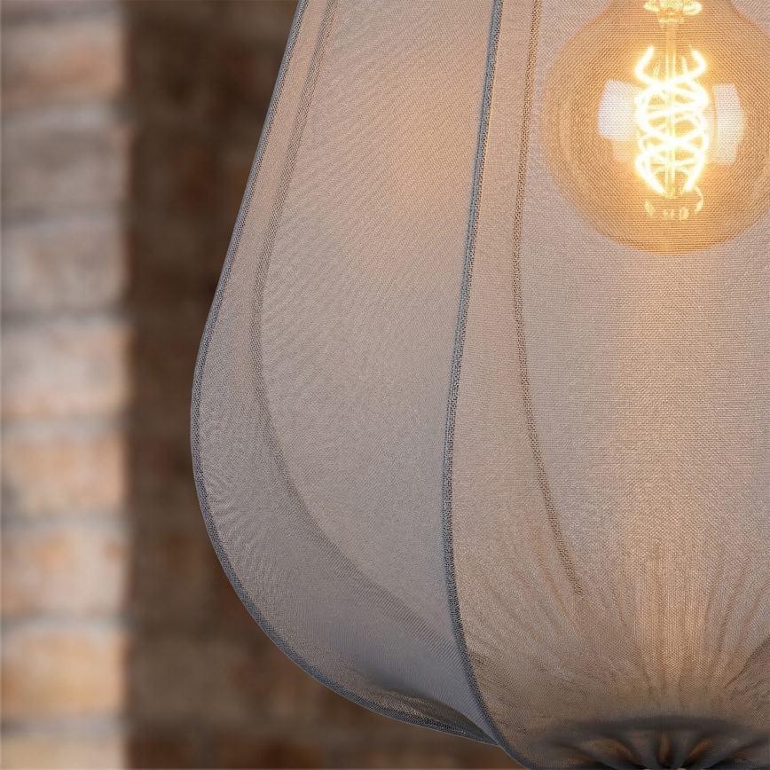 Brilagi - LED luster na sajli ARVEN 1xE27/8W/230V, prečnik 37 cm, siva