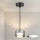 Brilagi - LED Luster na sajli AURA LUX 1xGX53/30W/230V crna/dimljena