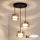 Brilagi - LED luster na sajli AURA LUX 3xGX53/13W/230V crna/zlatna