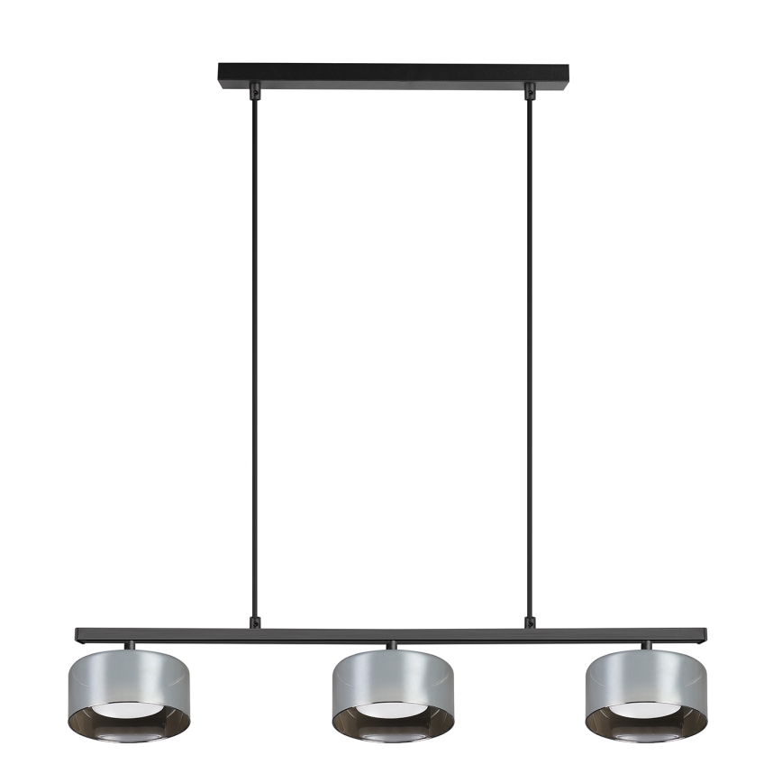 Brilagi - LED Luster na sajli AURA LUX 3xGX53/30W/230V crna/zadimljena