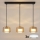 Brilagi - LED Luster na sajli AURA LUX 3xGX53/30W/230V crna/zlatna