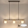 Brilagi - LED Luster na sajli AURA LUX 3xGX53/30W/230V crna/zlatna