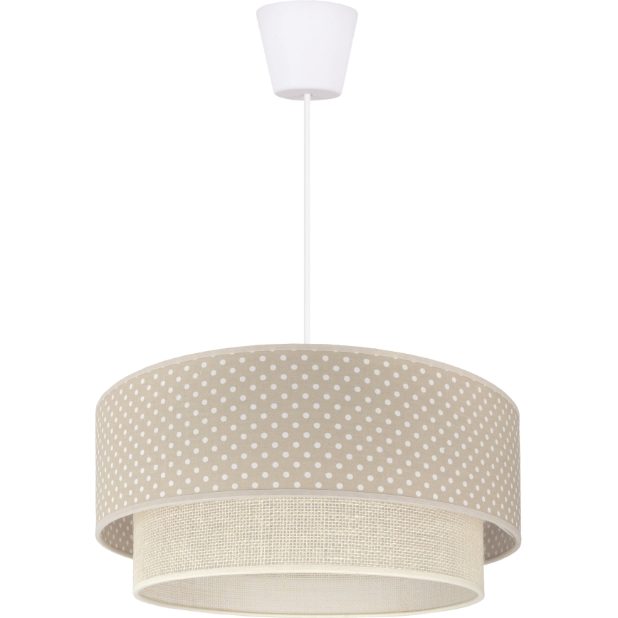 Brilagi - LED luster na sajli BOHO BOBO 1xE27/60W/230V pr. 40 cm tačkice bež/krem
