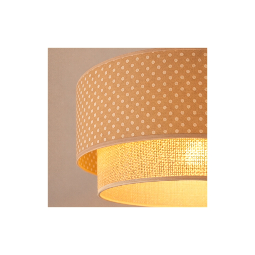 Brilagi - LED luster na sajli BOHO BOBO 1xE27/60W/230V pr. 40 cm tačkice bež/krem