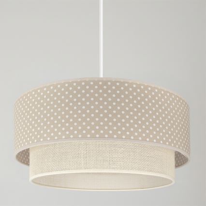 Brilagi - LED luster na sajli BOHO BOBO 1xE27/60W/230V pr. 40 cm tačkice bež/krem