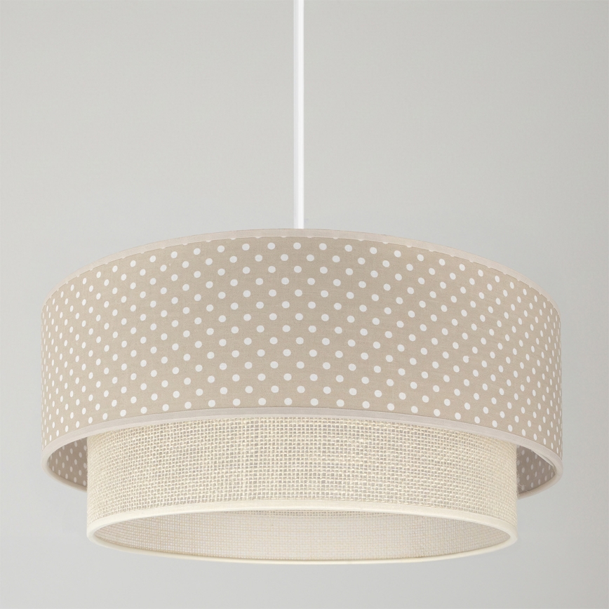 Brilagi - LED luster na sajli BOHO BOBO 1xE27/60W/230V pr. 40 cm tačkice bež/krem
