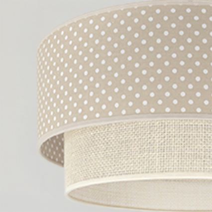 Brilagi - LED luster na sajli BOHO BOBO 1xE27/60W/230V pr. 40 cm tačkice bež/krem