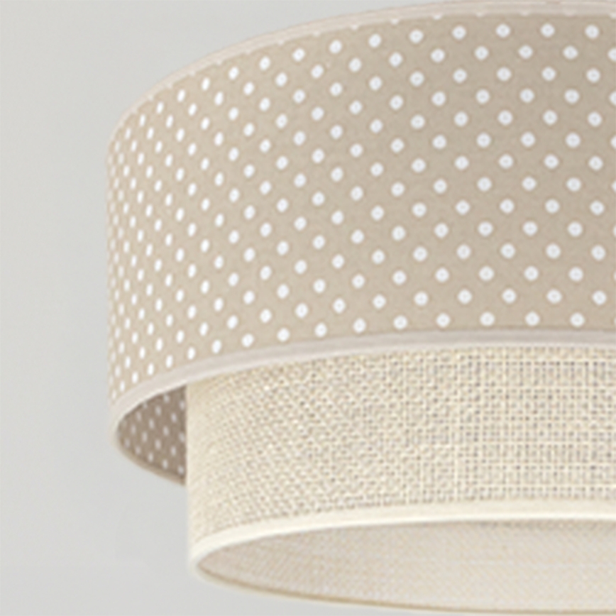 Brilagi - LED luster na sajli BOHO BOBO 1xE27/60W/230V pr. 40 cm tačkice bež/krem