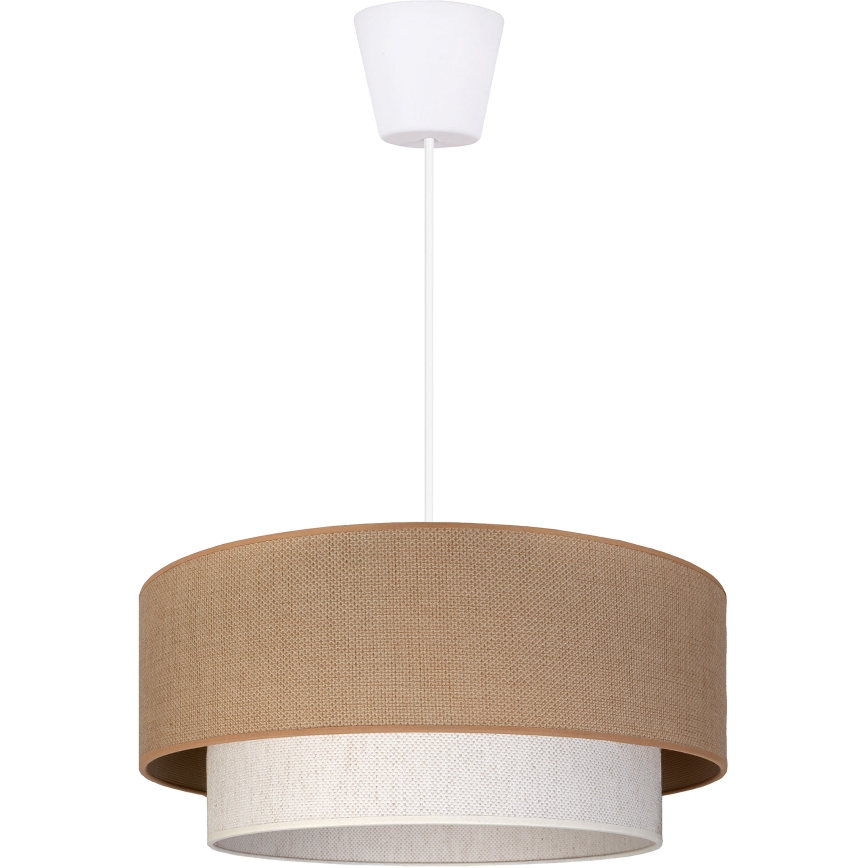 Brilagi - LED luster na sajli BOHO ECO 1xE27/10W/230V prečnik 40 cm bež/krem