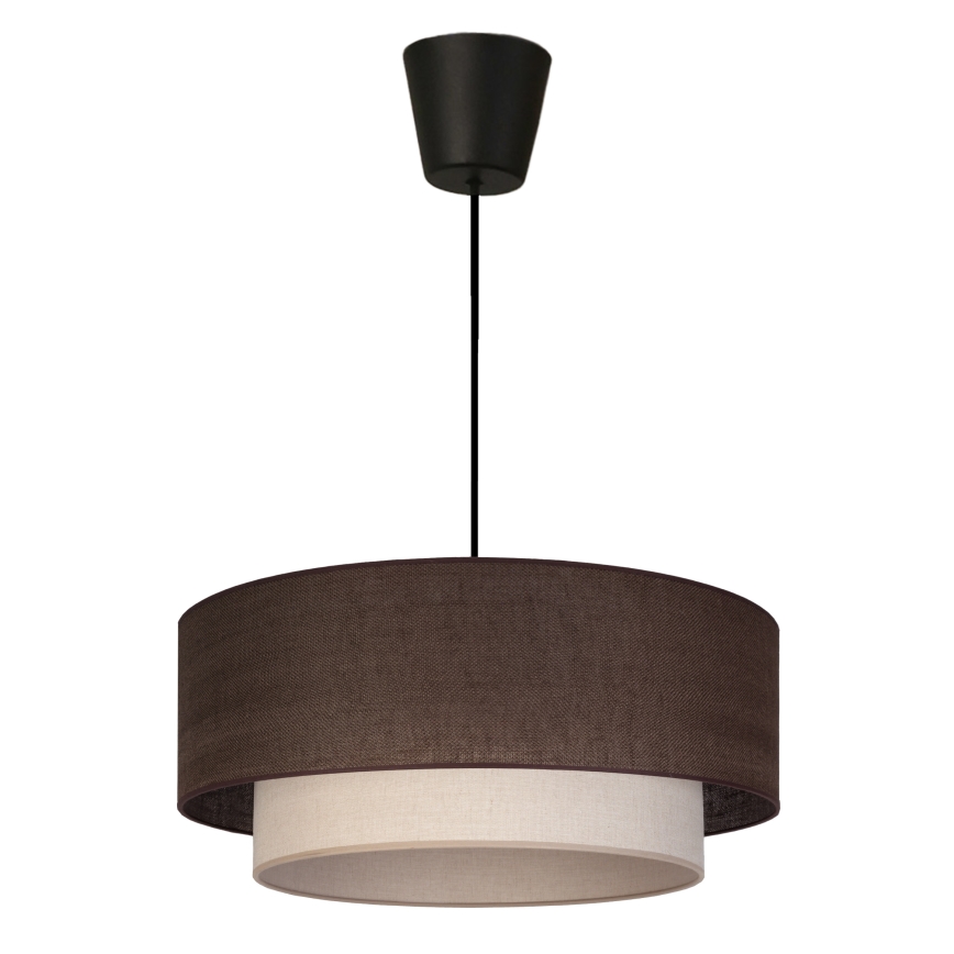 Brilagi - LED luster na sajli BOHO ECO 1xE27/10W/230V prečnik 40 cm braon/krem