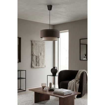 Brilagi - LED luster na sajli BOHO ECO 1xE27/10W/230V prečnik 40 cm braon/krem