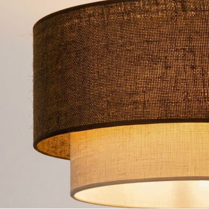 Brilagi - LED luster na sajli BOHO ECO 1xE27/10W/230V prečnik 40 cm braon/krem