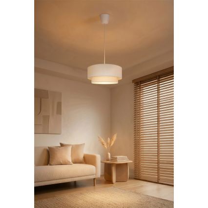 Brilagi - LED luster na sajli BOHO ECO 1xE27/10W/230V, prečnik 40 cm, krem