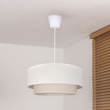 Brilagi - LED luster na sajli BOHO ECO 1xE27/10W/230V, prečnik 40 cm, krem