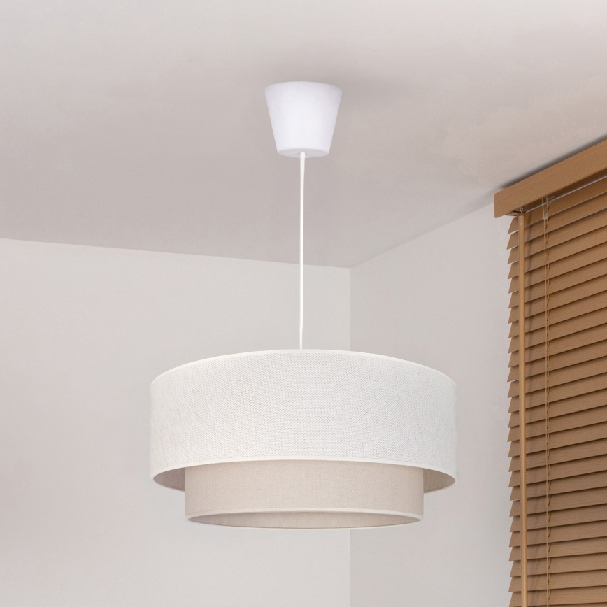 Brilagi - LED luster na sajli BOHO ECO 1xE27/10W/230V, prečnik 40 cm, krem