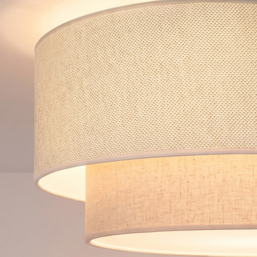 Brilagi - LED luster na sajli BOHO ECO 1xE27/10W/230V, prečnik 40 cm, krem