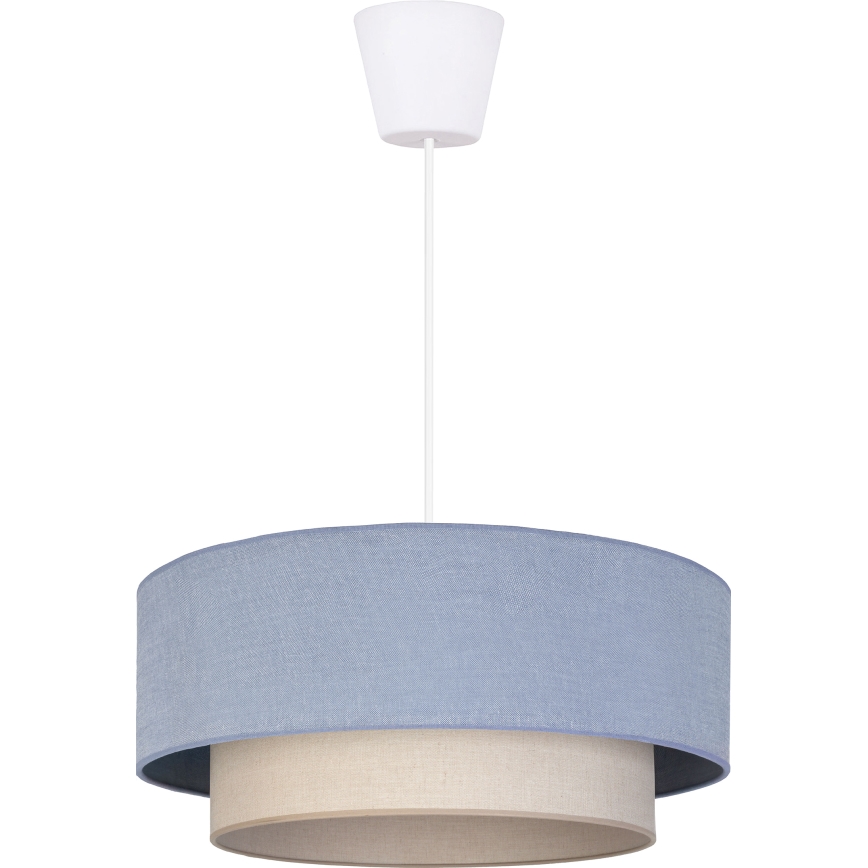Brilagi - LED Luster na sajli BOHO ECO 1xE27/10W/230V Ø 40 cm plava/krem
