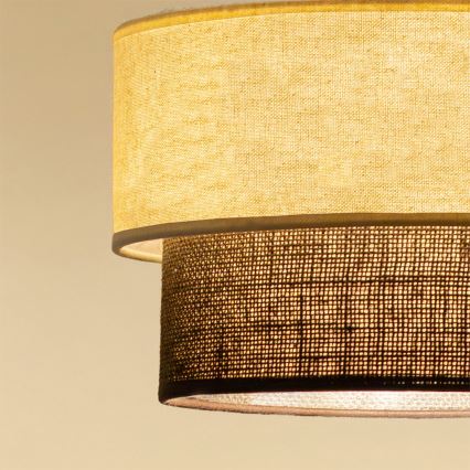 Brilagi - LED luster na sajli BOHO STYLE 1xE27/15W/230V prečnik 25 cm krem/braon