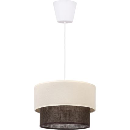 Brilagi - LED luster na sajli BOHO STYLE 1xE27/15W/230V prečnik 25 cm krem/braon