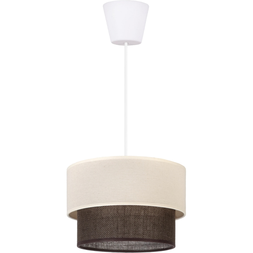 Brilagi - LED luster na sajli BOHO STYLE 1xE27/15W/230V prečnik 25 cm krem/braon