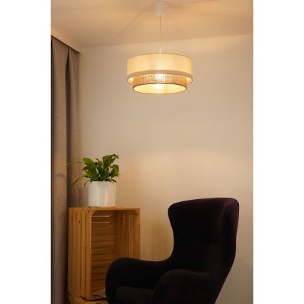 Brilagi - LED luster na sajli BOHO STYLE 1xE27/15W/230V, prečnik 40 cm