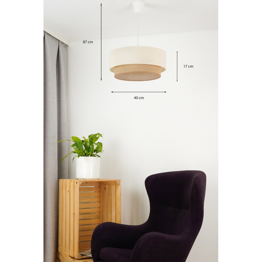 Brilagi - LED luster na sajli BOHO STYLE 1xE27/15W/230V, prečnik 40 cm