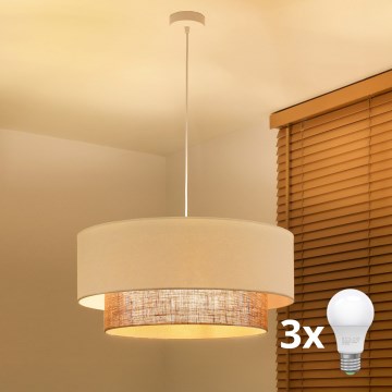Brilagi - LED luster na sajli BOHO STYLE 3xE27/15W/230V prečnik 60 cm