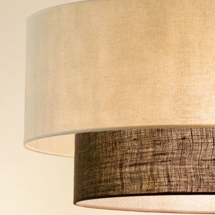 Brilagi - LED luster na sajli BOHO STYLE 3xE27/15W/230V prečnik 60 cm krem/braon