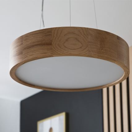 Brilagi - LED luster na sajli CARVALHO 2xE27/60W/230V hrast prečnik 37 cm