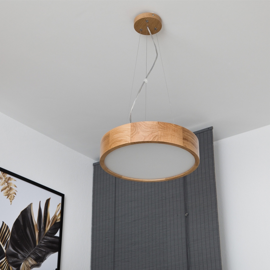 Brilagi - LED luster na sajli CARVALHO 2xE27/60W/230V hrast prečnik 37 cm
