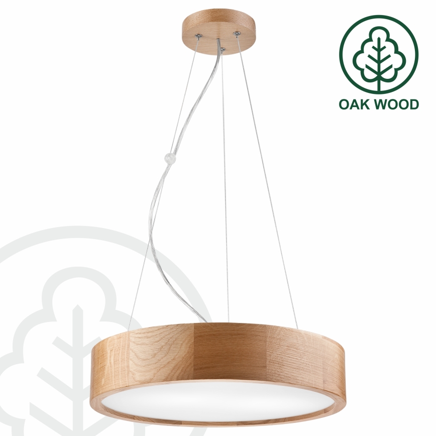 Brilagi - LED luster na sajli CARVALHO 2xE27/60W/230V hrast prečnik 37 cm