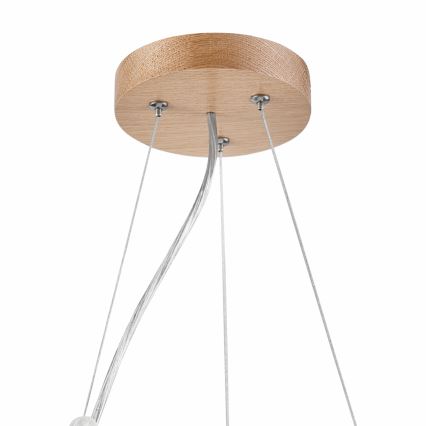 Brilagi - LED luster na sajli CARVALHO 2xE27/60W/230V hrast prečnik 37 cm