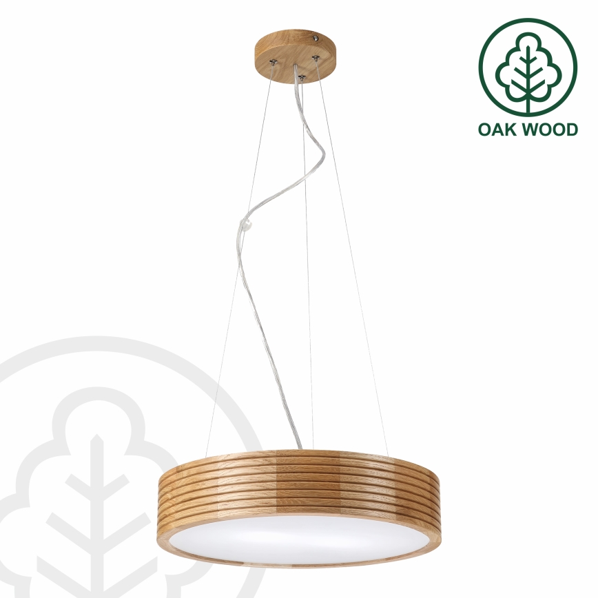 Brilagi - LED luster na sajli CARVALHO MODERN 2xE27/60W/230V hrast prečnik 37,5 cm