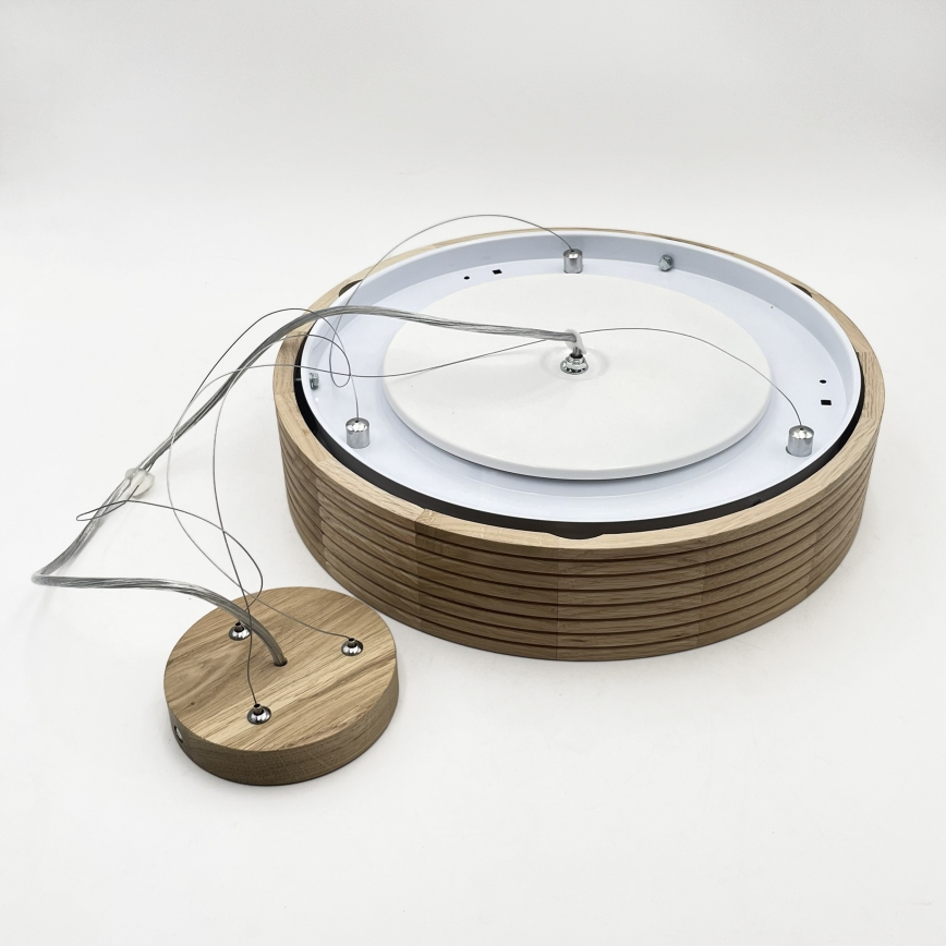 Brilagi - LED luster na sajli CARVALHO MODERN 2xE27/60W/230V hrast prečnik 37,5 cm