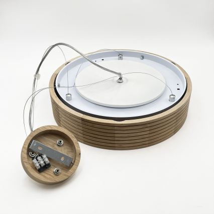 Brilagi - LED luster na sajli CARVALHO MODERN 2xE27/60W/230V hrast prečnik 37,5 cm