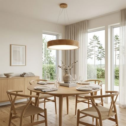Brilagi - LED luster na sajli CARVALHO MODERN 3xE27/60W/230V hrast prečnik 47,5 cm