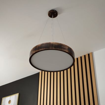 Brilagi - LED luster na sajli CARVALHO SMOKEY 3xE27/60W/230V hrast prečnik 47,5 cm