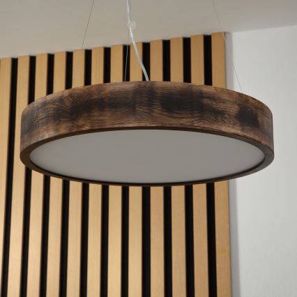 Brilagi - LED luster na sajli CARVALHO SMOKEY 3xE27/60W/230V hrast prečnik 47,5 cm