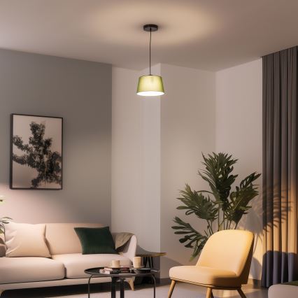 Brilagi - LED luster na sajli CERIA 1x E27/40W/230V, prečnika 25 cm, zelena