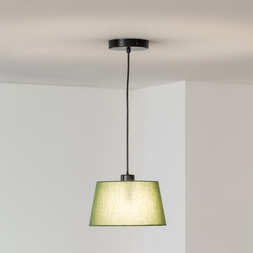 Brilagi - LED luster na sajli CERIA 1x E27/40W/230V, prečnika 25 cm, zelena