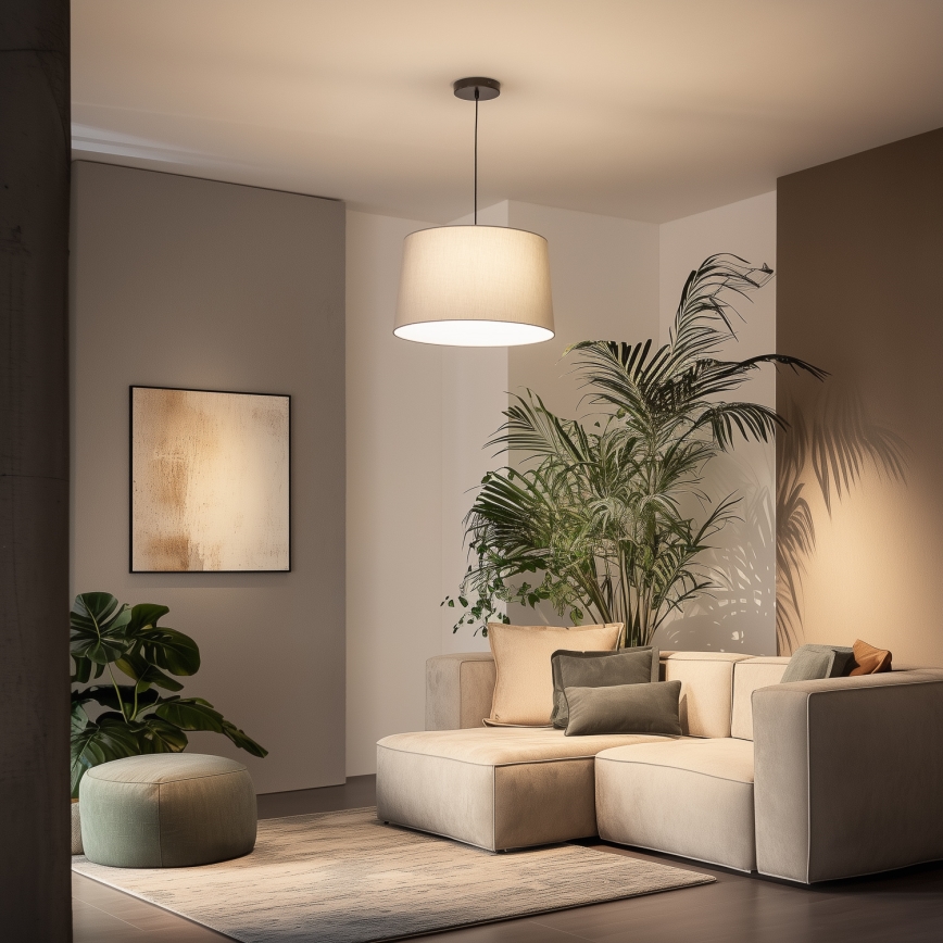 Brilagi - LED luster na sajli CERIA 1xE27/40W/230V preč. 45 cm siva