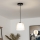 Brilagi - LED luster na sajli CERIA 1xE27/40W/230V, prečnik 20,5 cm, siva