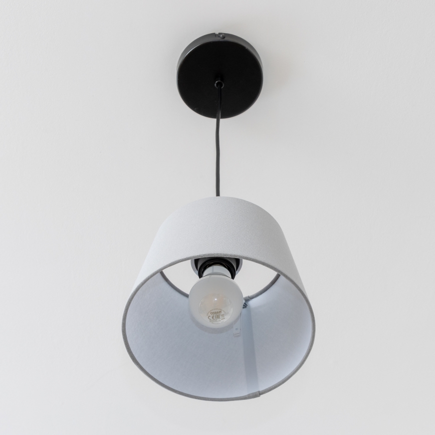 Brilagi - LED luster na sajli CERIA 1xE27/40W/230V, prečnik 20,5 cm, siva