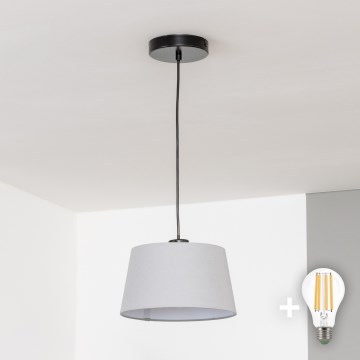 Brilagi - LED luster na sajli CERIA 1xE27/40W/230V prečnik 25 cm siva