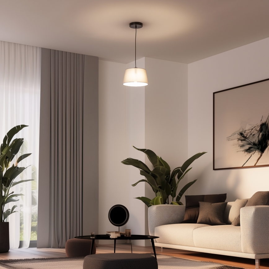 Brilagi - LED luster na sajli CERIA 1xE27/40W/230V prečnik 25 cm siva