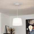 Brilagi - LED luster na sajli CERIA 1xE27/40W/230V prečnik 30 cm beo