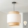 Brilagi - LED luster na sajli CERIA 1xE27/40W/230V prečnik 30 cm crna/bež/bela